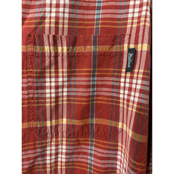 Woolrich Men’s red multicolored Long Sleeve Button down, size XL - Picture 4 of 9